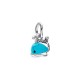 CHARM  PENDENTE BALENA TURCHESE