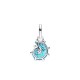 CHARM  PENDENTE CONCHIGLIA VETRO DI MURANO TURCHESE