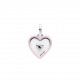 CHARM MEDALLION CUORE RADIANTE ROSA PANDORA ME
