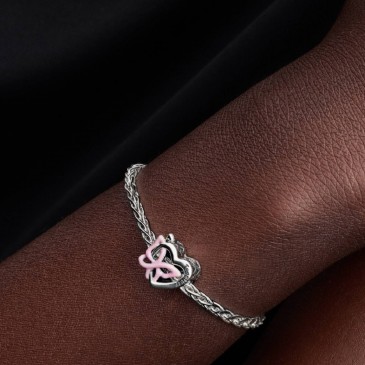 CHARM OPENWORK CUORE E FARFALLA