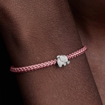 MINI CHARM ELEFANTE EFFETTO DIAMANTATO