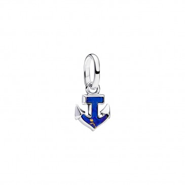 MINI CHARM PENDENTE ANCORA BLU PANDORA ME