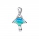 CHARM PENDENTE MANTA VETRO DI MURANO