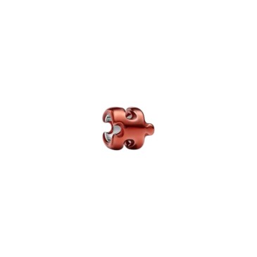 MINI CHARM PUZZLE EFFETTO METALLICO ARANCIONE