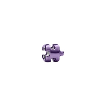 MINI CHARM PUZZLE EFFETTO METALLICO VIOLA