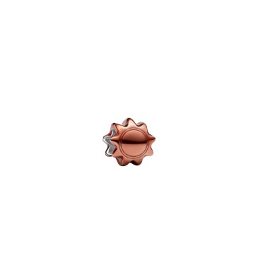 MINI CHARM SOLE EFFETTO METALLICO ARANCIONE
