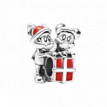 Disney, charm Mickey Mouse e Minnie con pacchetto regalo