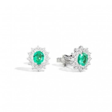 ORECCHINI CAMELIA SMER. CT 0,66 BR.0,27