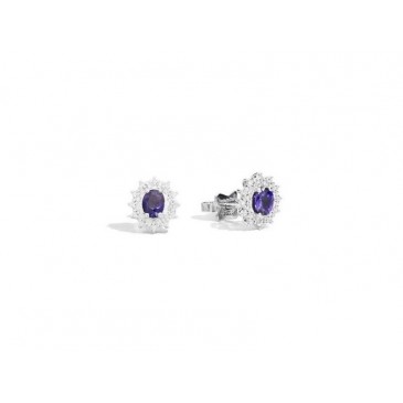 ORECCHINI CAMELIA ZAF.BLU CT 0,93 BR.0,27