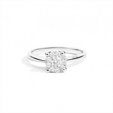 ANELLO SOLITARIO NODO D'AMORE CT 0,10 G VS