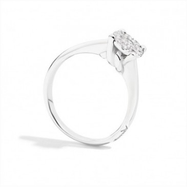 ANELLO SOLITARIO NODO D'AMORE CT 0,10 G VS