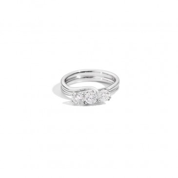 ANELLO ISABELLA TRILOGY DOPPIO FILO 0,69 G-SI