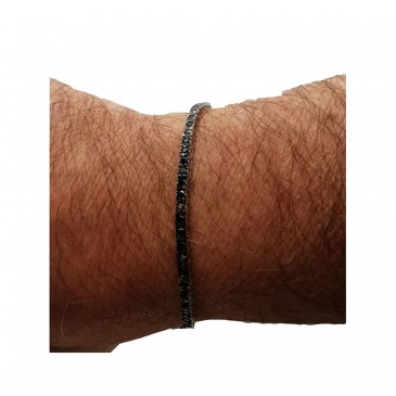 BRACCIALE TENNIS UOMO FACET DIAM NERI CT 1,78