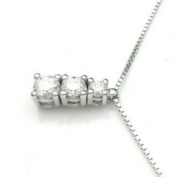 COLLANA C/TRILOGY A SCALARE BRILL CT 0,30 G-SI