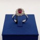 ANELLO CESTINO RUBINO CT.1,01 E DIAM. CT. 0,61