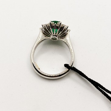 ANELLO SMERALDO CT 1,48 E BRILL CT 0,95