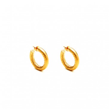 ORECCHINI ROCK PICCOLI DORATI CM 34