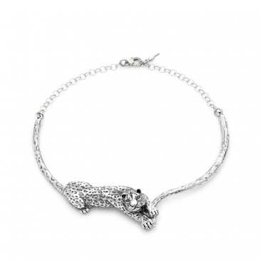 COLLANA LEOPARDO CM 45