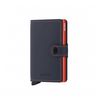 MINIWALLET MATTE NIGHTBLUE & ORANGE