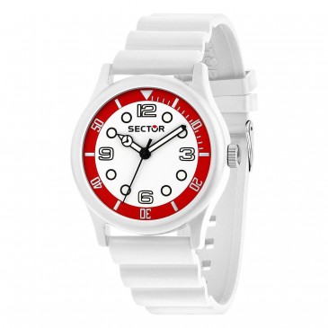 H2O 41MM 3H WHI/RED DIAL WHITE