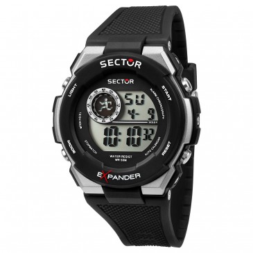 EXPANDER UOMO 40MM DIGITAL BLACK DIAL