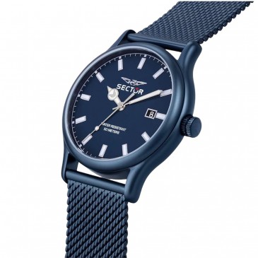 OROLOGIO UOMO 660 43MM 3H BLUE DIAL MESH BAND BLUE