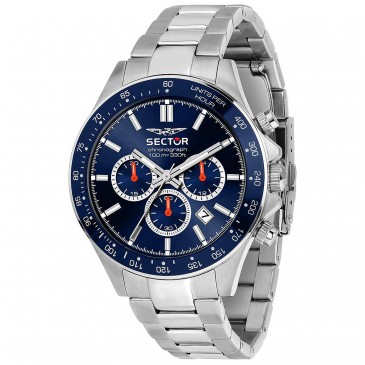 230 43MM CHR BLUE DIAL