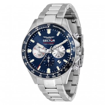 230 43MM CHR BLUE DIAL