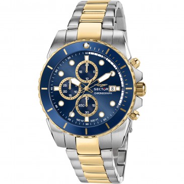 450 43MM CHR BLUE DIAL
