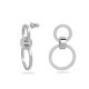 HOLLOW ORECCHINO A BUCO CATENA CHNDL CRY/RHS