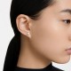 MILLENIA ORECCHINO A BUCO STUD PEAR WHI