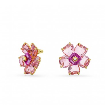 FLORERE ORECCHINO A BUCO PINK/GOS