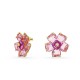 FLORERE ORECCHINO A BUCO PINK/GOS