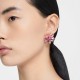 FLORERE ORECCHINO A BUCO PINK/GOS