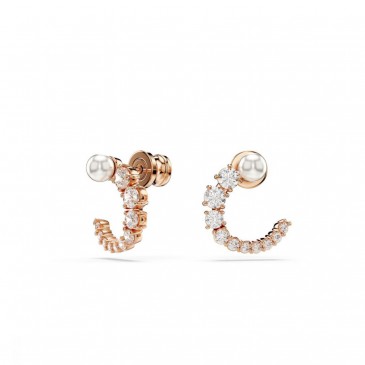 MATRIX ORECCHINO A BUCO STUD WHITE/ROS