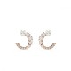MATRIX ORECCHINO A BUCO STUD WHITE/ROS
