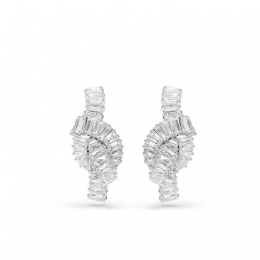 MATRIX ORECCHINO A BUCO KNOT WHI