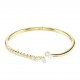 MESMERA:BRACCIALE RIGIDO OPEN WHI/GOS S