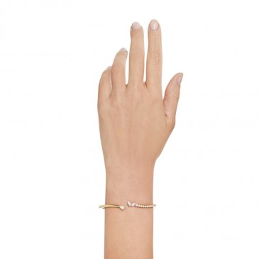 MESMERA:BRACCIALE RIGIDO OPEN WHI/GOS S