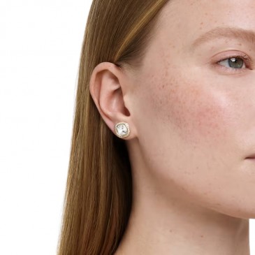 UNA:ORECCHINO A BUCO STUD CUSHION CRY/GO