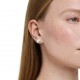UNA:ORECCHINO A BUCO STUD CUSHION CRY/GO