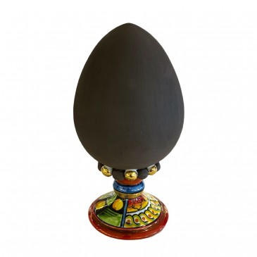 EGG ARGILLA NERA PIEDE SICILY ART H 20