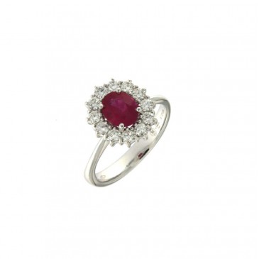 ANELLO CESTINO RUBINO 1,18 BRILL 0,34
