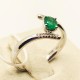 ANELLO SMERALDO 0,30 BRILL 0,07 ANELLO SMERALDO 0,30 BRILL 0,07