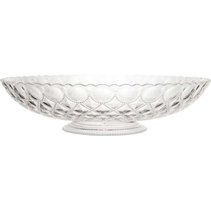 CENTROTAVOLA DIAM  37,5 CM DIAMANTE - TRASPARENTE