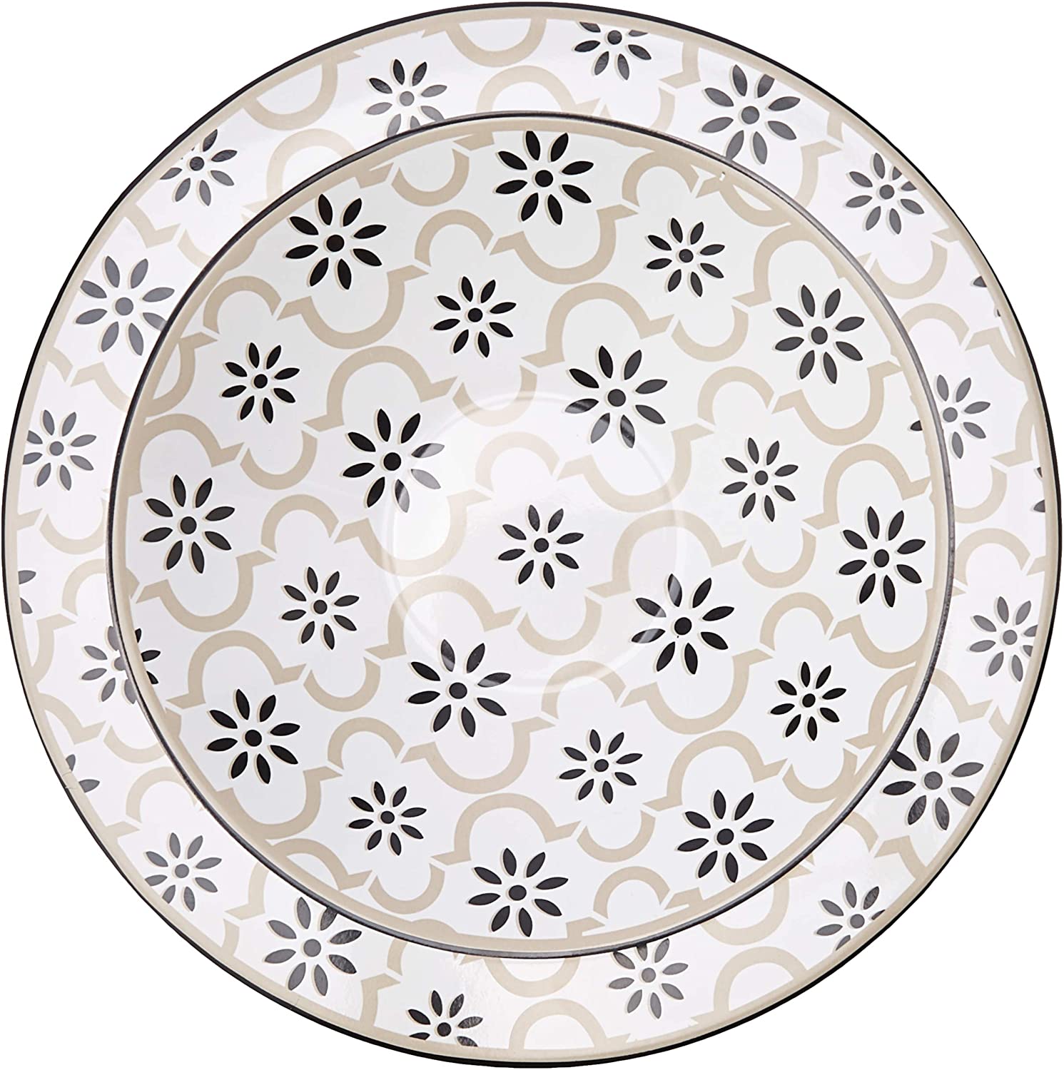 CENTROTAVOLA FONDO ALHAMBRA TRAMA STONEWARE