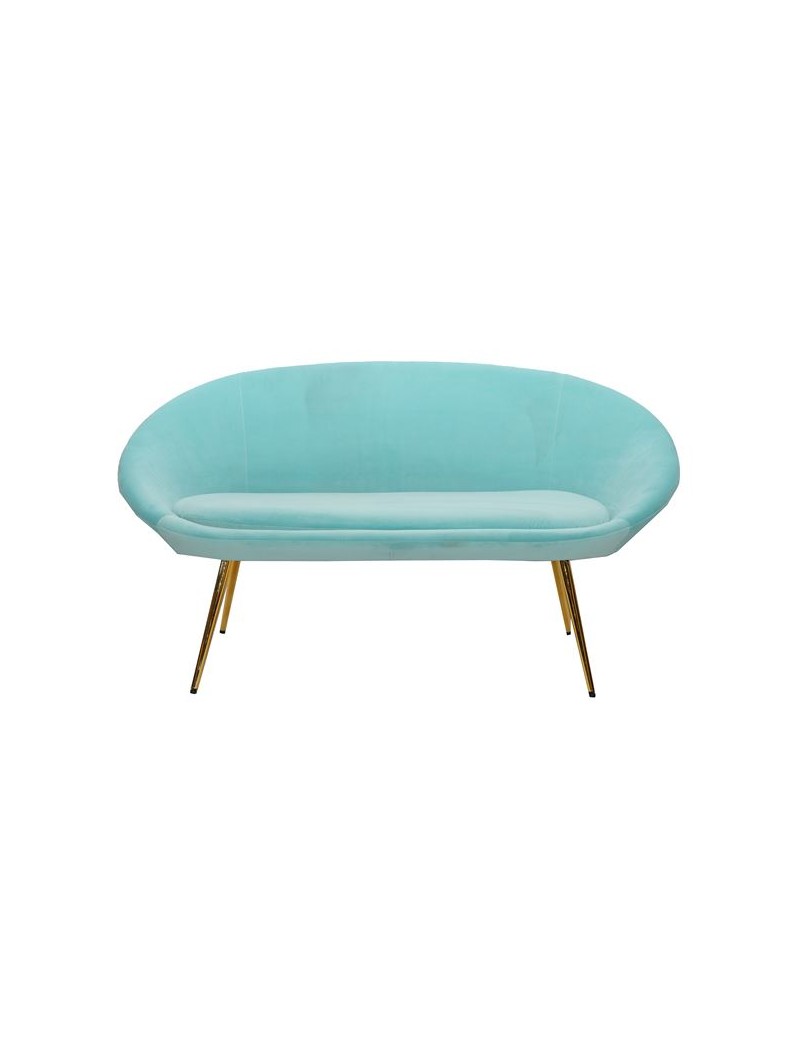 SOFA TIFFANY VELLUTO C/ZAMPE ORO METAL