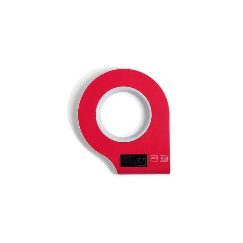BILANCIA DIGITALE FRISBEE ROSSA