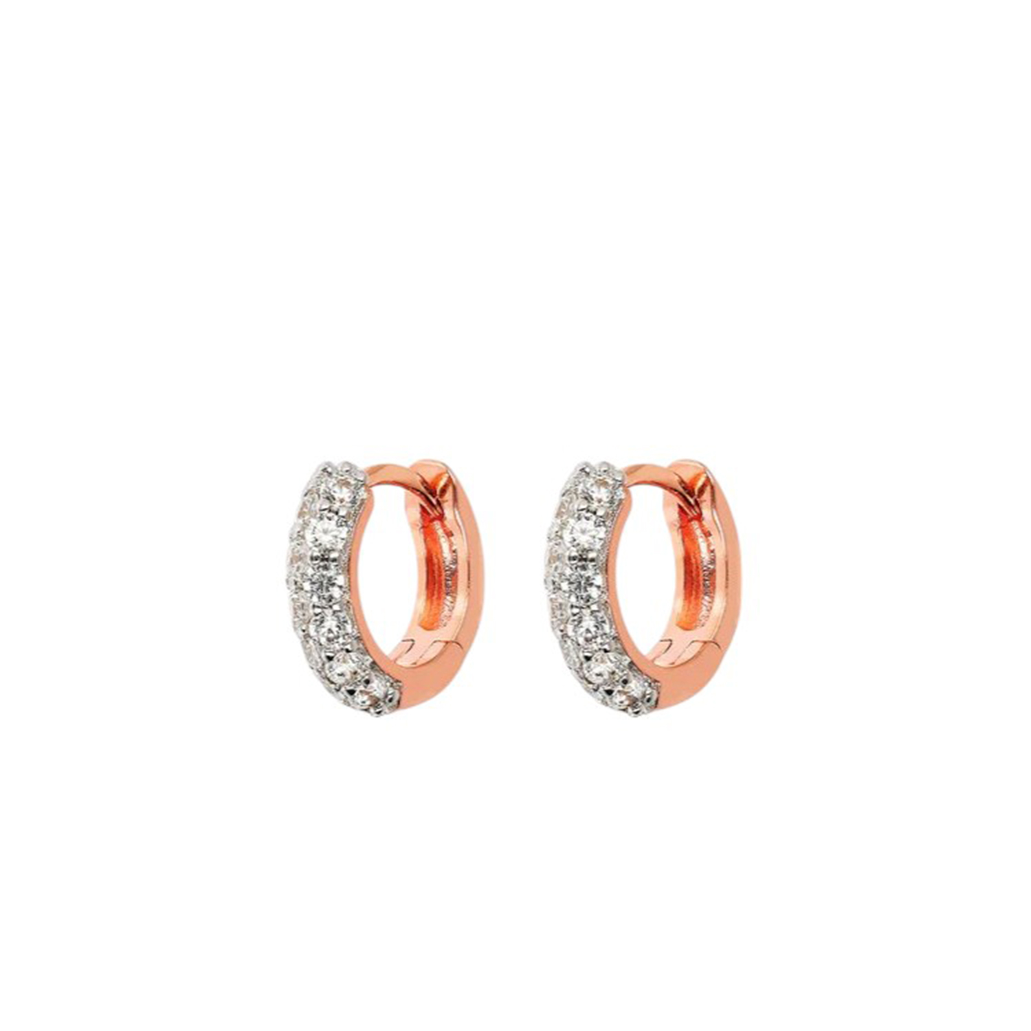 LITTLE HOOP HUGGIES WITH CZ LITTLE HOOP HUGGIES WITH CZ