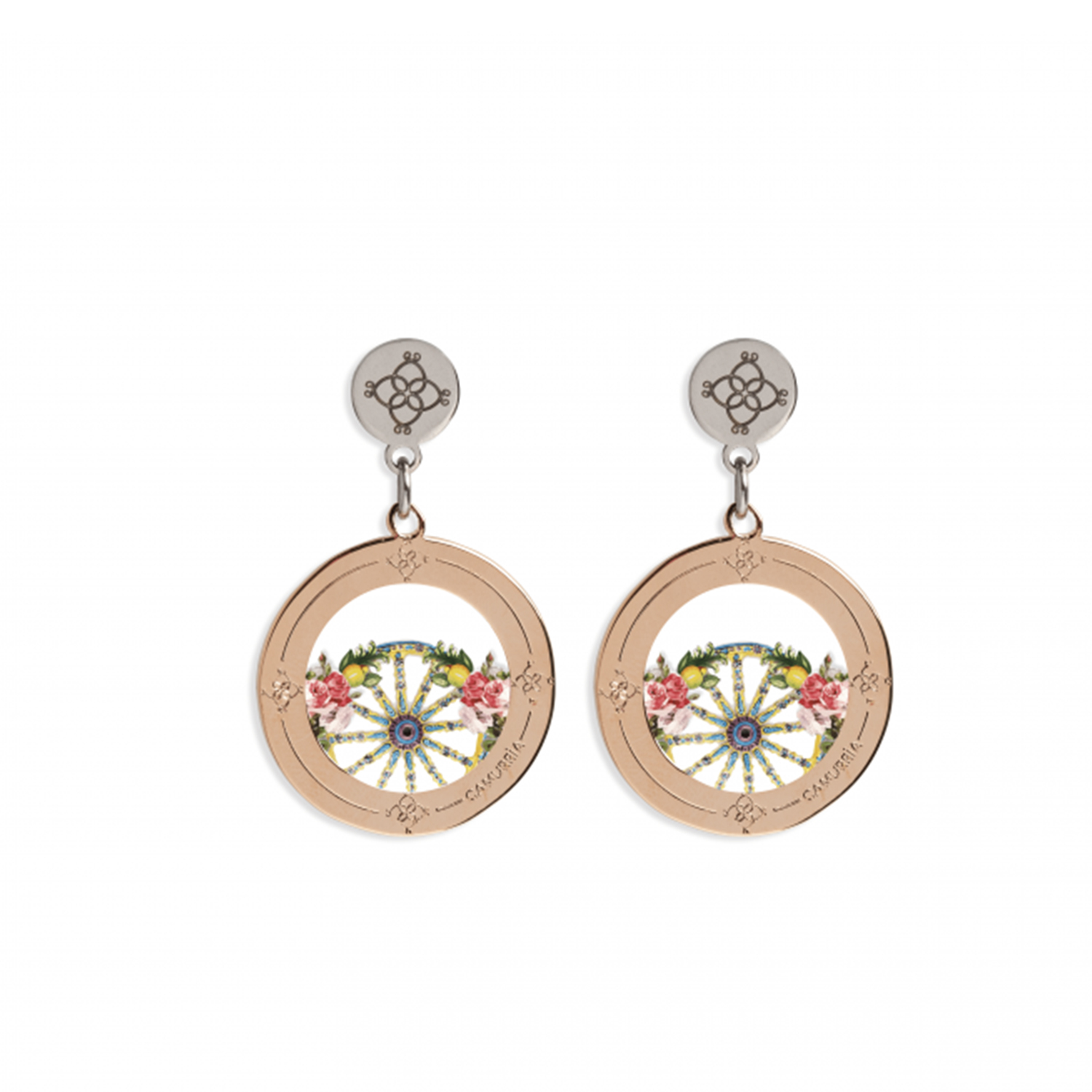 ORECCHINI ""A ROSA"" ROSEGOLD